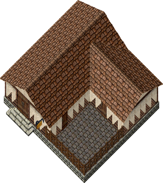 Large house with patio