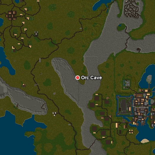 Orc Cave location
