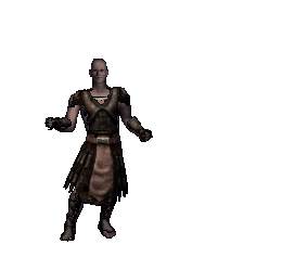 Full gargish leather armor worn on a male body