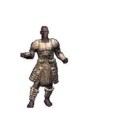 Full gargish stone armor worn on a male body