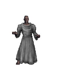 A robe worn on a male body