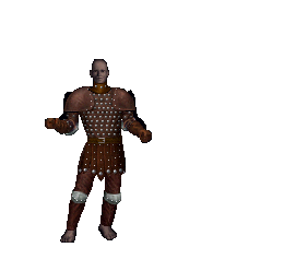 Full studded leather armor worn on a male body